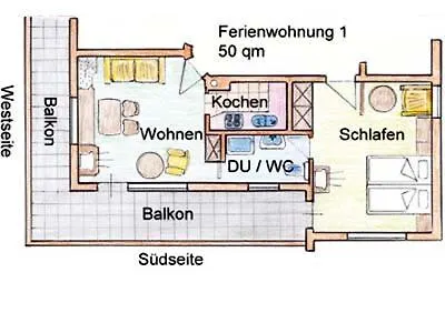 아파트 Gaestehaus Schmuck *